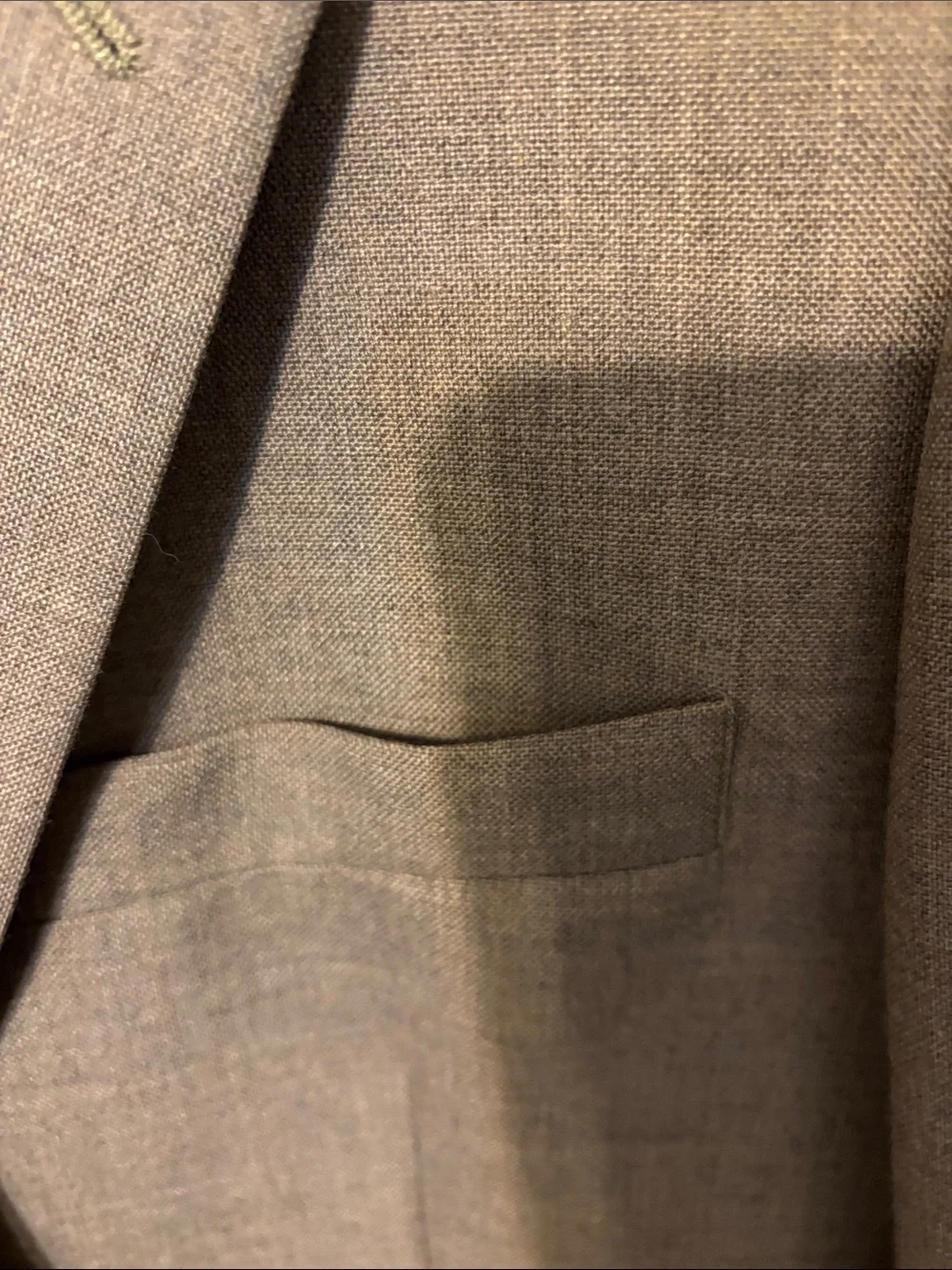 Men’s Tan Sport Coat with Gold Buttons